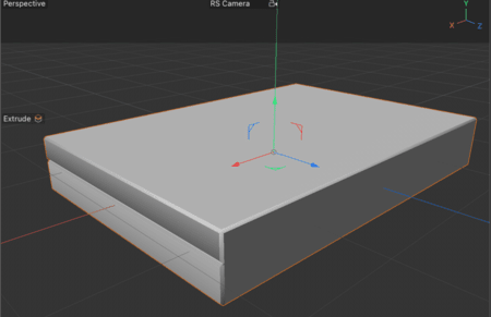 <b>Edges and Extrude(Tutorial 5)</b><br>I learned how to create a CD case by watching Tutorial 5. I used the Edges function to divide a cuboid, then used the Extrude function to shape the indented form in the middle of the case.
      