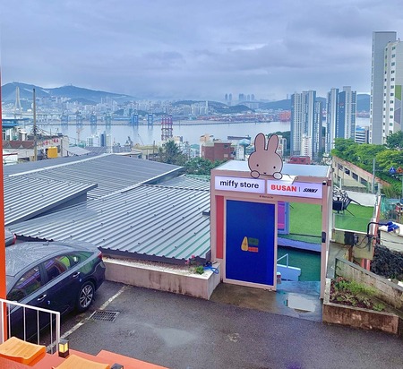 <b>Miffy Café in Busan, South Korea</b><br>I took this photo with my phone at the Miffy Café in Busan, South Korea. Originally a themed café inspired by the Miffy character, it remains a popular spot for fans and tourists to visit, offering themed drinks, snacks, and merchandise in a fun and colorful setting that overlooks the city's scenic views.